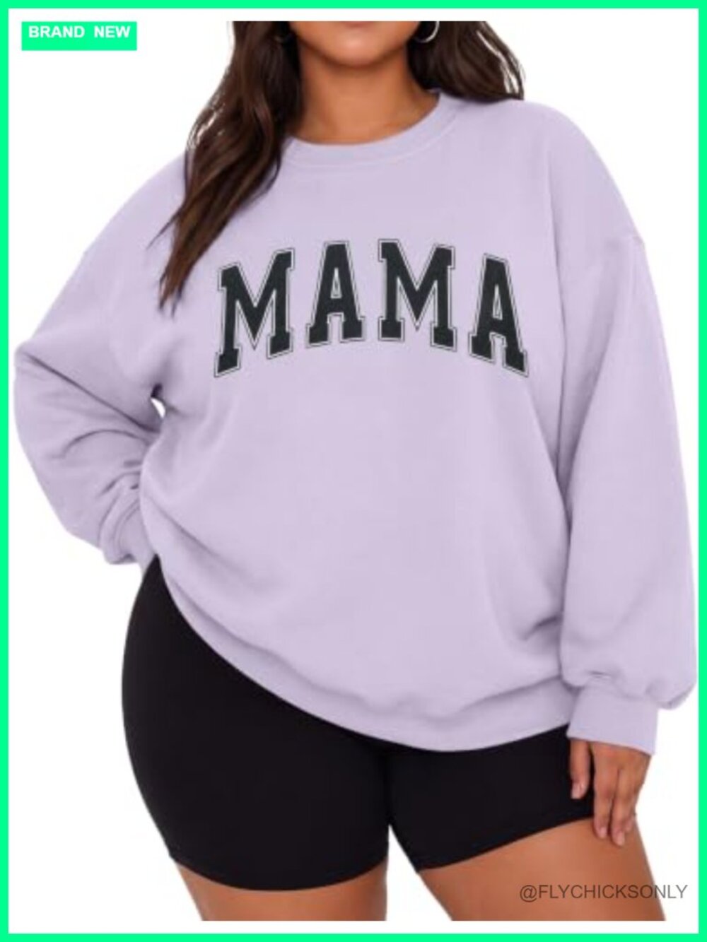 Plus Size Mama Sweatshirt Tired Moms Club Crewneck Oversized Pullover